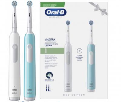 Oral-B - Zahnbürste Pro 1 Duo + 4 lose Borsten