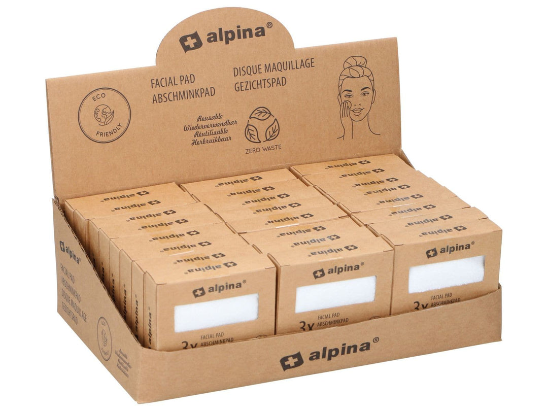 Alpina - Wiederverwendbare Gesichtspads - 3 Stück.
