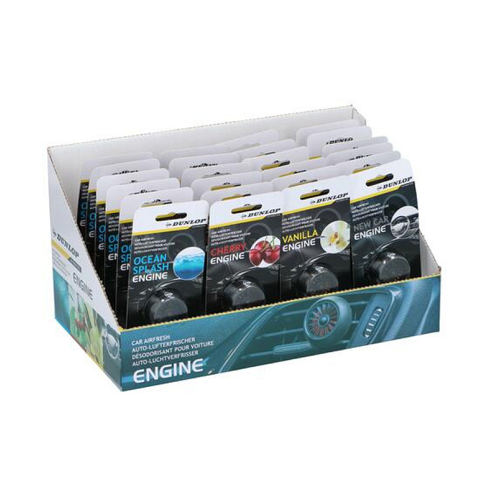 Dunlop – Autogeurverfrisser – 4 verschillende geuren