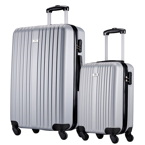 Slazenger - Kofferset met 4 wielen 18+26 inch - zilver