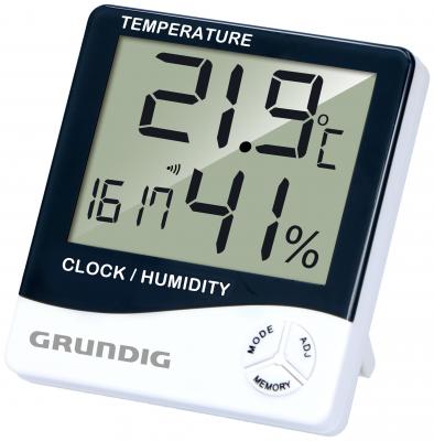 Grundig Thermometer und Hygrometer 9,5 x 2 x 10,5 cm