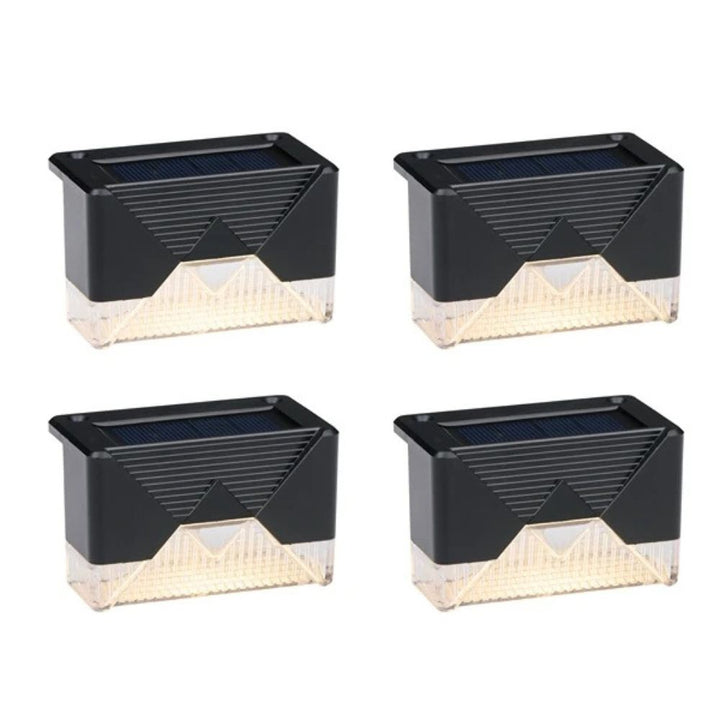 Solar lamper til trapper og hegn - 4 stk.