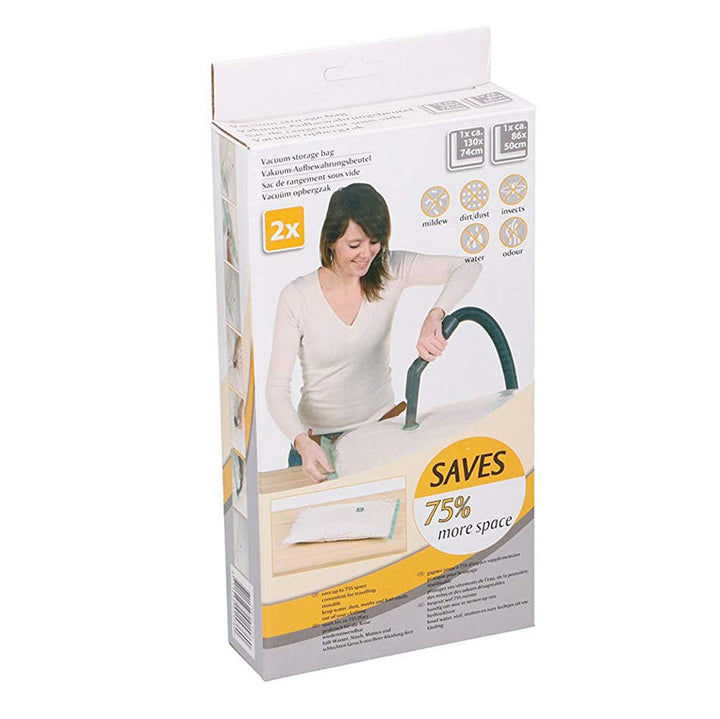 Edco - Vakuumbeutel, 2 Stück, 130 x 74/86 x 50 cm
