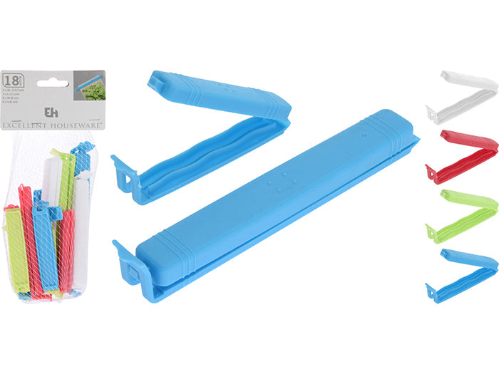 Taschenclips, 18 Stück – 2 Größen