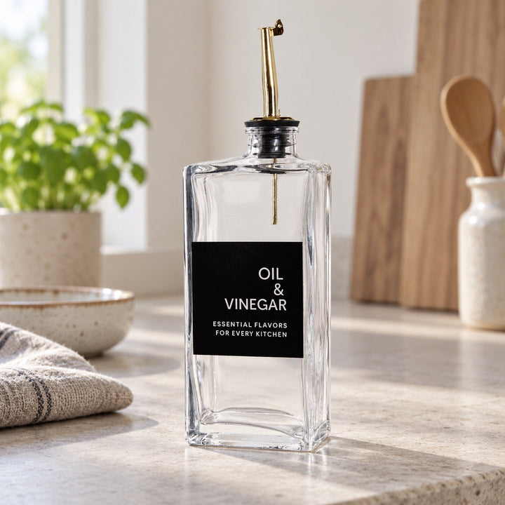 Olie- og eddikeflaske 500 ml i hverdagen