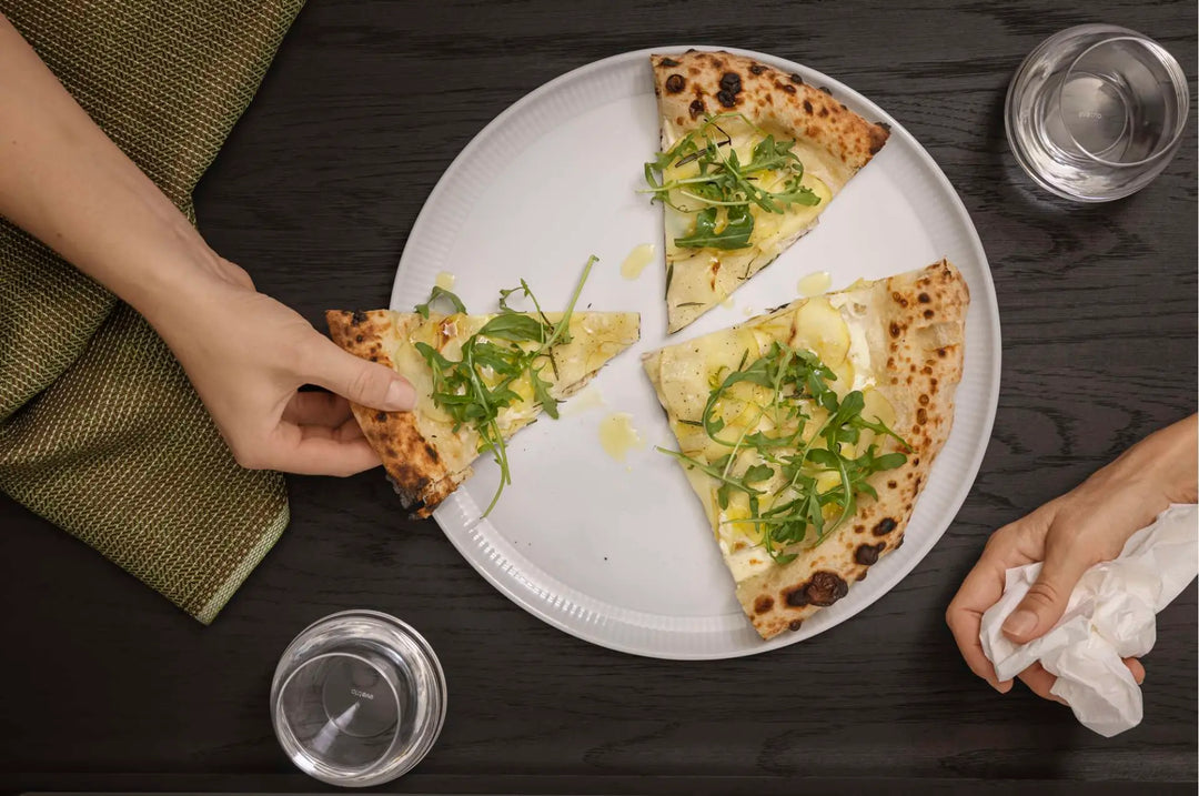 Eva Trio – Legio Nova Pizzateller, 4-teilig, Ø 31,5 cm, Porzellan, Weiß