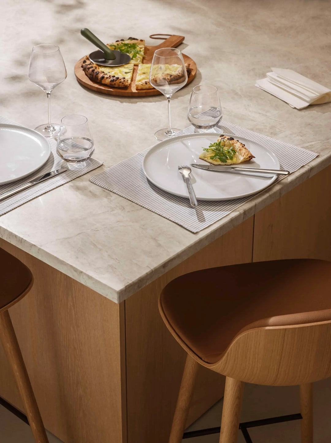 Eva Trio – Legio Nova Pizzateller, 4-teilig, Ø 31,5 cm, Porzellan, Weiß