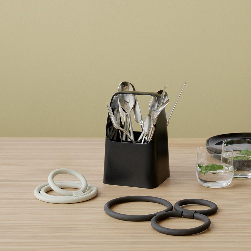 Stelton - CIRCLES Untersetzer Ø 13 cm - schwarz