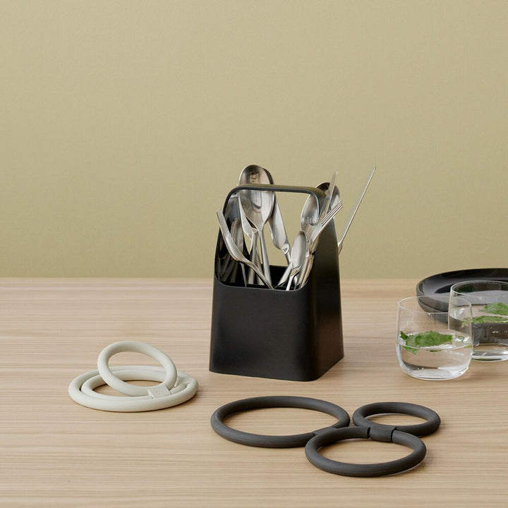 Stelton - CIRCLES Untersetzer Ø 13 cm - schwarz