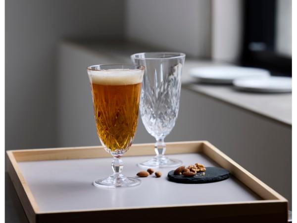Lyngby Glas - Melodia Bierglas - 40 cl - 4 Stück