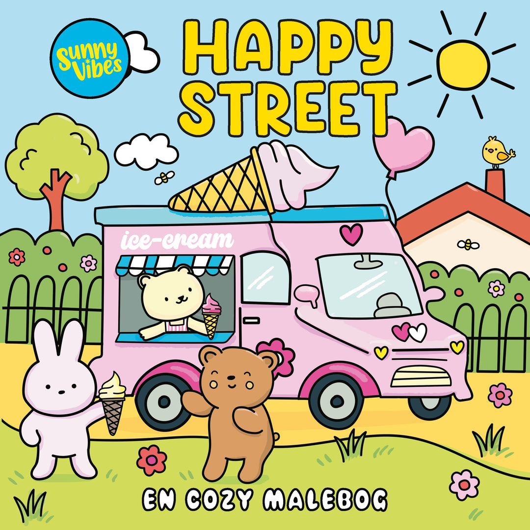 Gemütliches Malbuch – Sunny Vibes: Happy Street