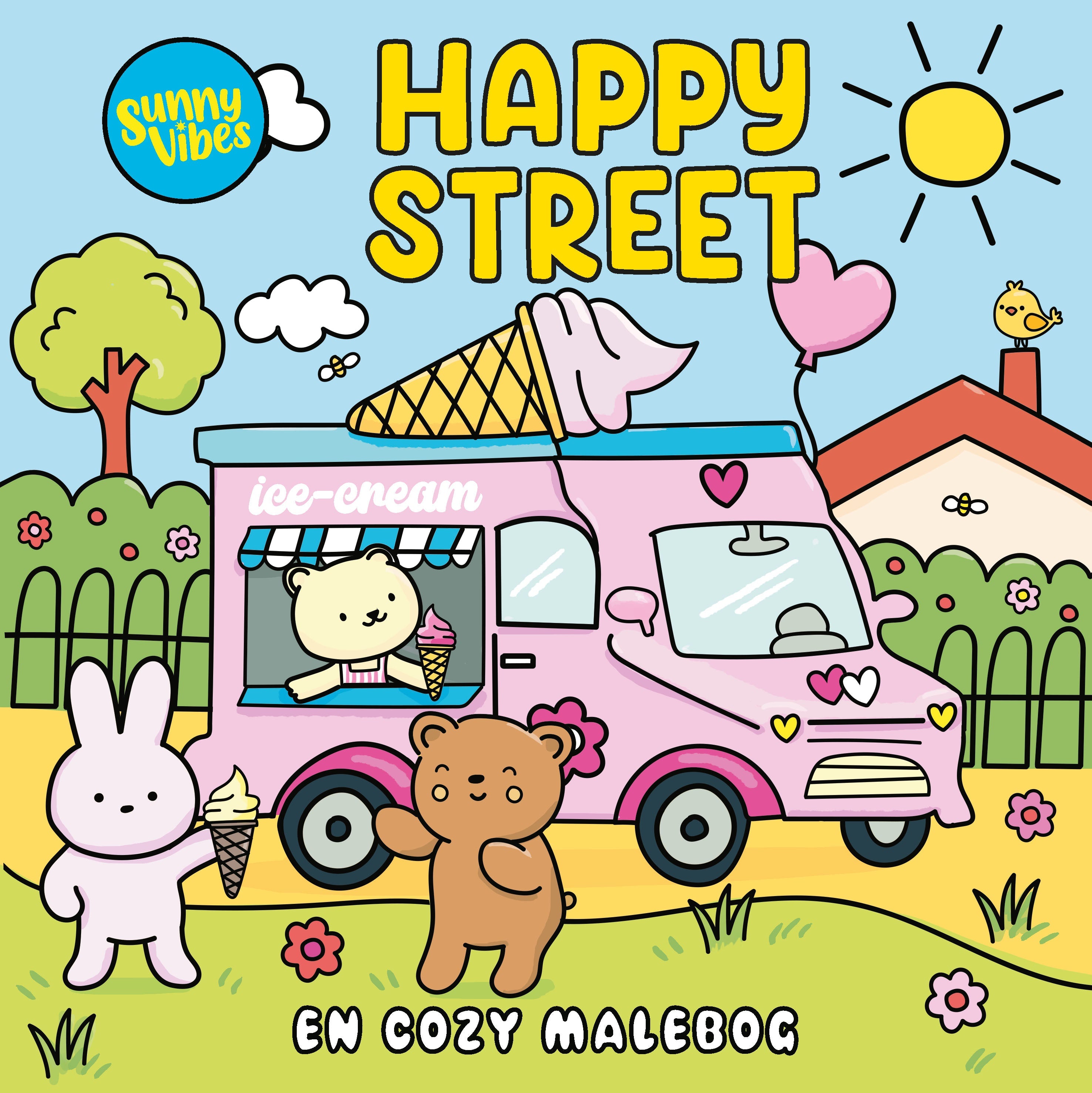 Gemütliches Malbuch – Sunny Vibes: Happy Street
