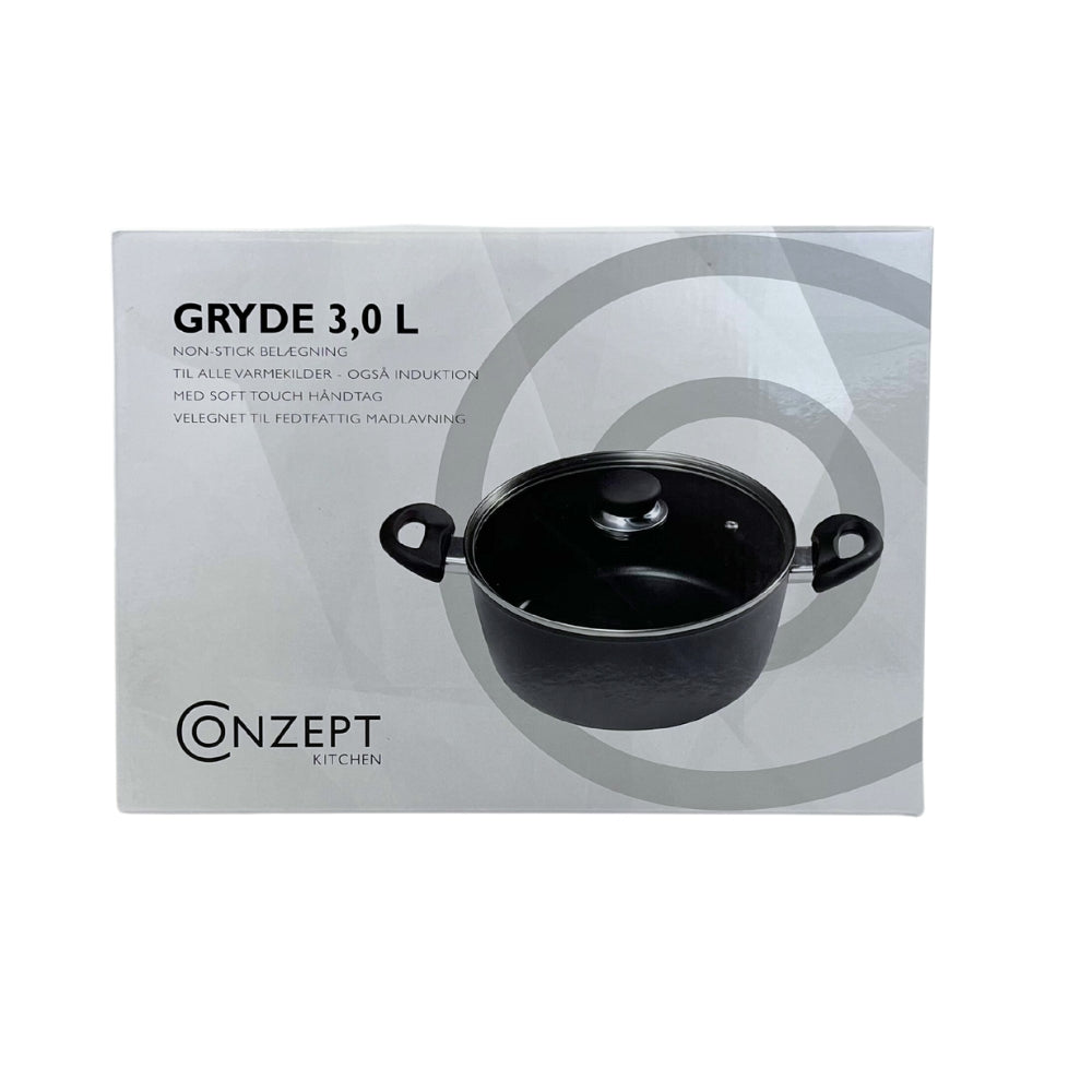 Conzept Kitchen - Antihaft-Topf - 3,0 l