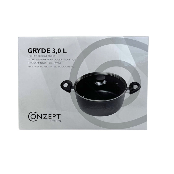 Conzept Kitchen - Antihaft-Topf - 3,0 l