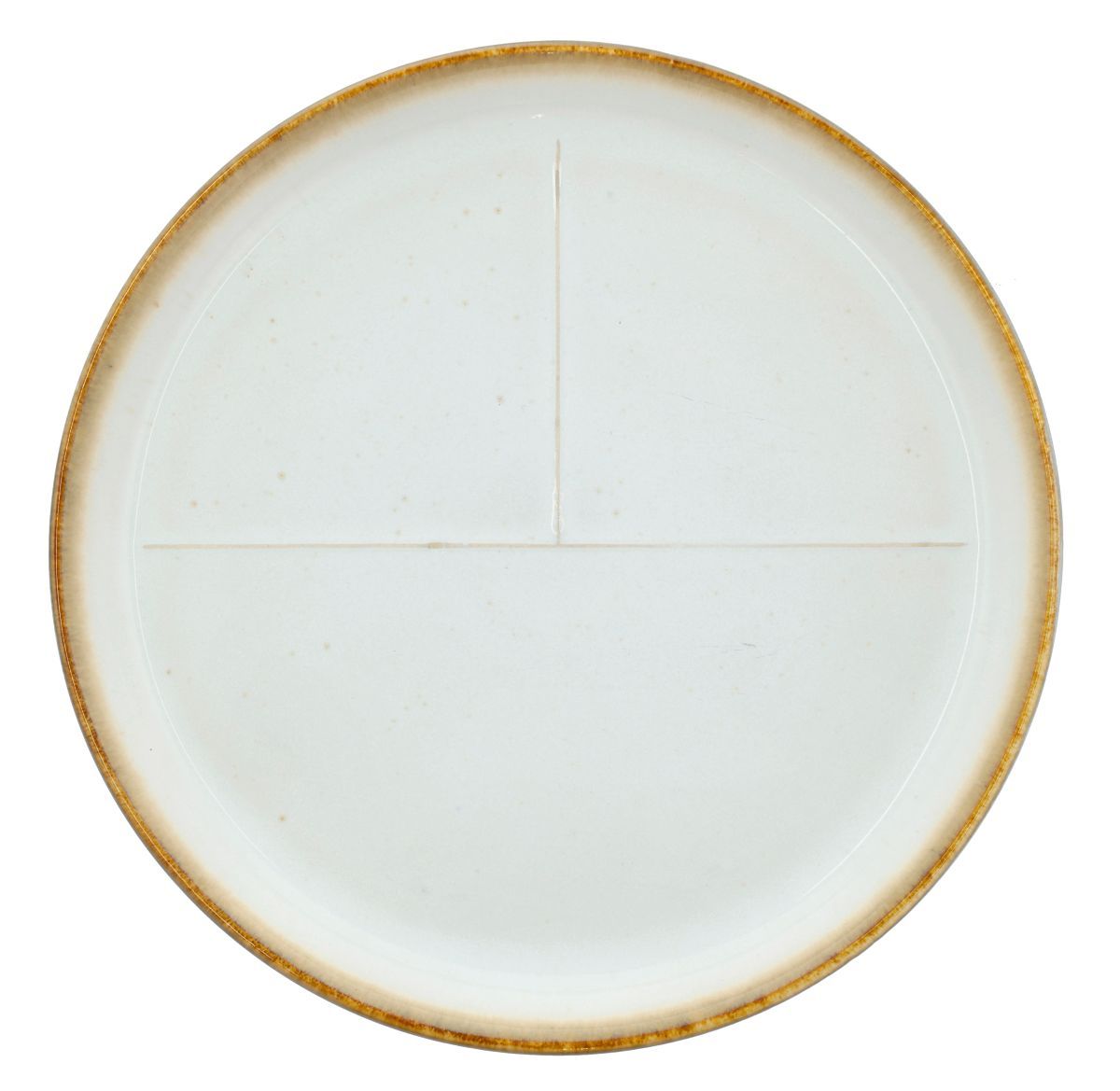 Bitz-Teller mit Markierung 23 cm Creme