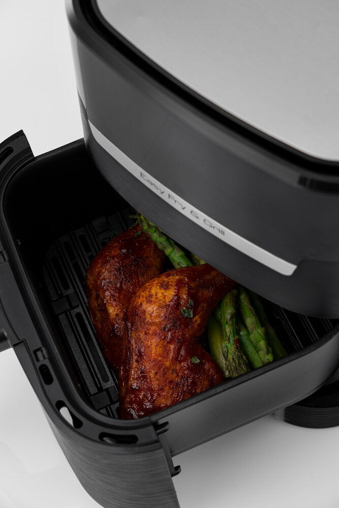 OBH Nordica Easy Fry Precision 2-in-1 Digitalfritteuse, Schwarz
