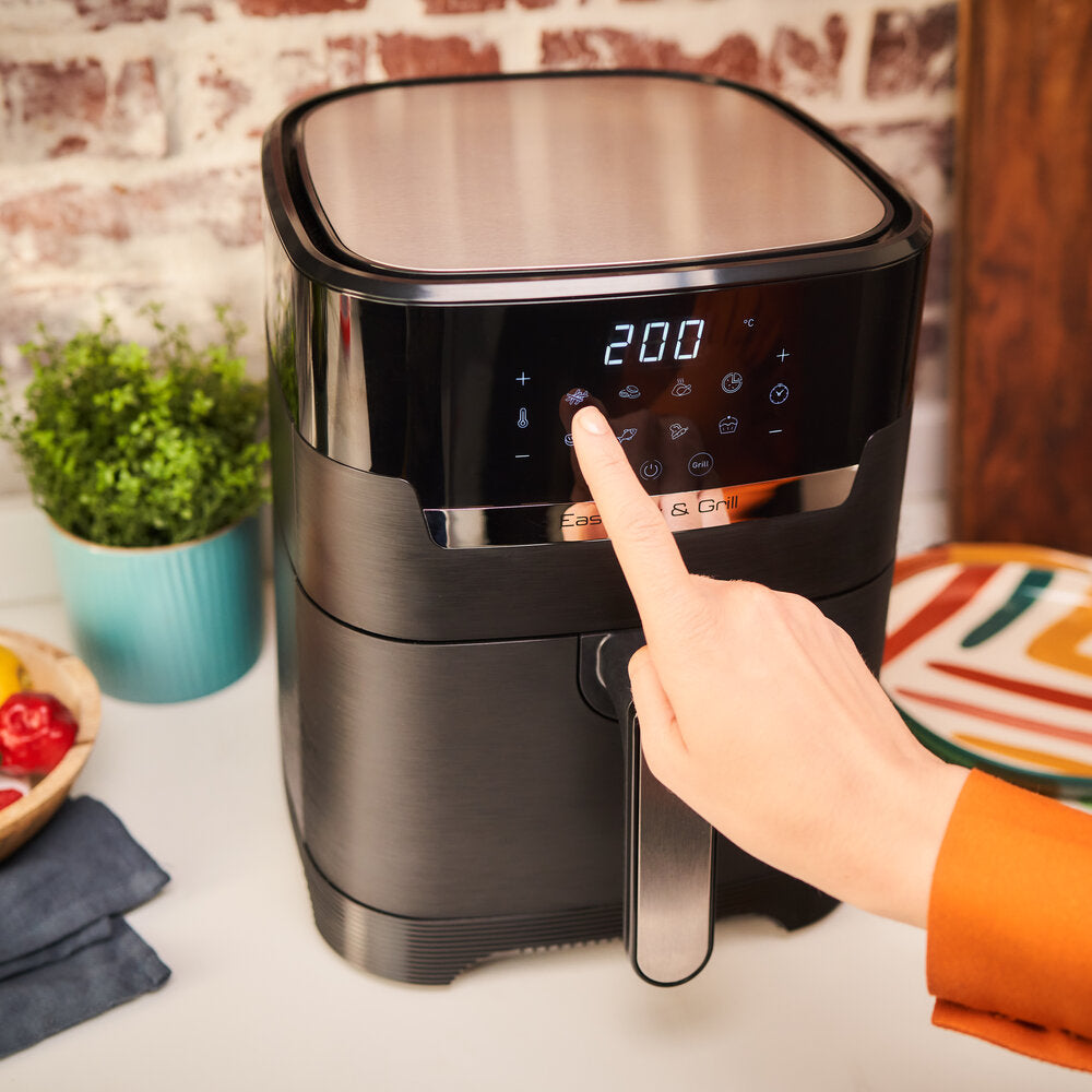 OBH Nordica Easy Fry Precision 2-in-1 Digitalfritteuse, Schwarz