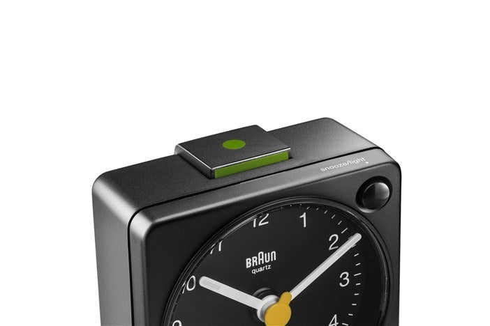 Braun Classic - Wecker BC02XB Quarz quadratisch - Schwarz