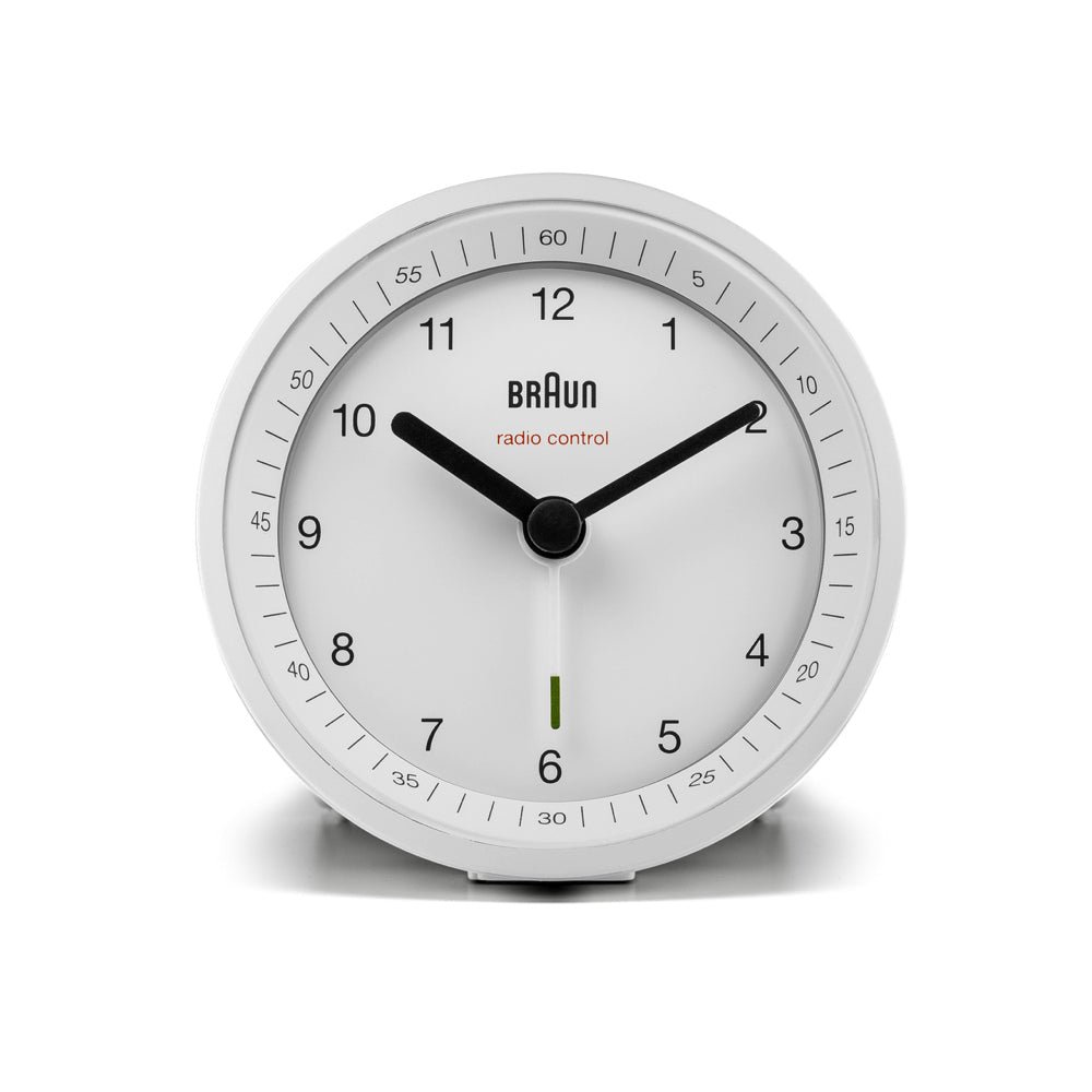 Braun Classic - Wecker BNC007WHWH DCF Quarz Funkfernsteuerung 80 mm - Weiß