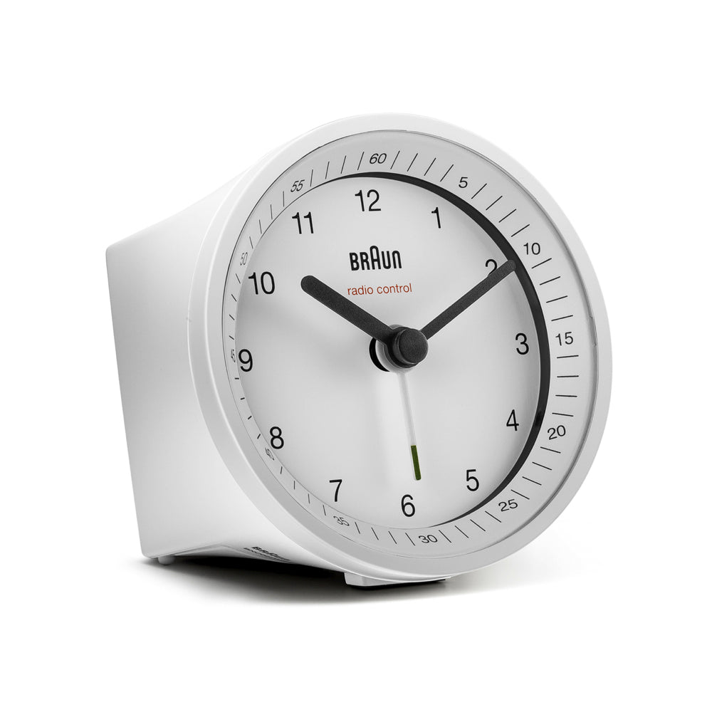 Braun Classic - Wecker BNC007WHWH DCF Quarz Funkfernsteuerung 80 mm - Weiß
