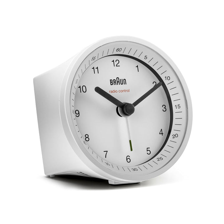 Braun Classic - Wecker BNC007WHWH DCF Quarz Funkfernsteuerung 80 mm - Weiß