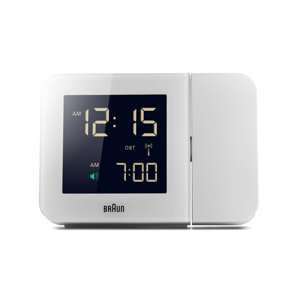 Braun – Digitale Funk-Projektoruhr BNC015WH-RC mit Projektor – Weiß