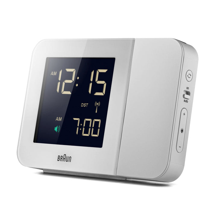 Braun – Digitale Funk-Projektoruhr BNC015WH-RC mit Projektor – Weiß