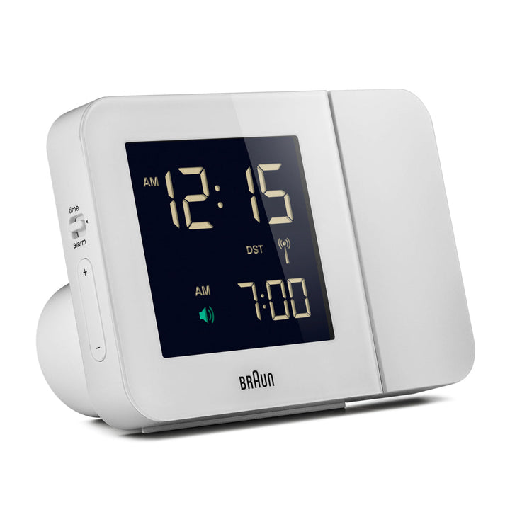 Braun – Digitale Funk-Projektoruhr BNC015WH-RC mit Projektor – Weiß