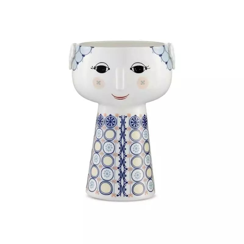 Bjørn Wiinblad - Eva Vase H18,5 cm blau