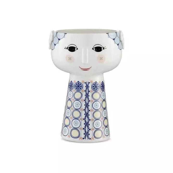 Bjørn Wiinblad - Eva Vase H18,5 cm blau