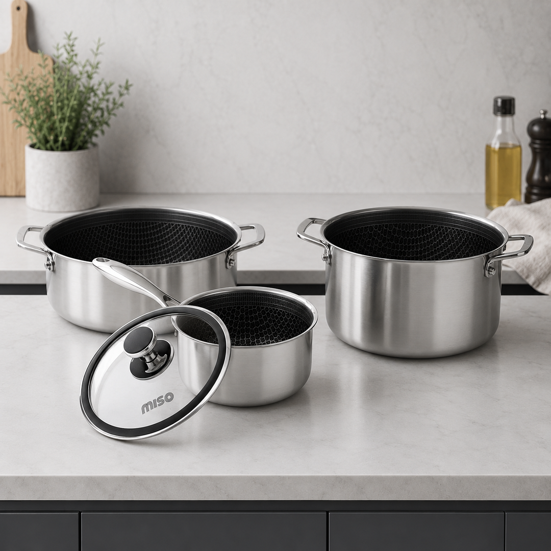 Miso - Hybrid grydesæt 1,6, 3 & 5 L Inkl. låg