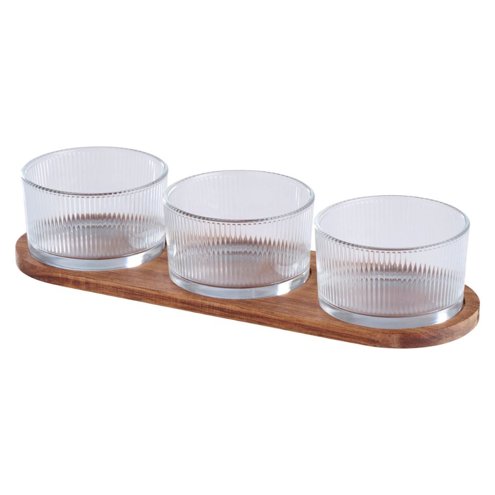 Tag - Tapas-Set mit 3 Schalen à 200 ml.