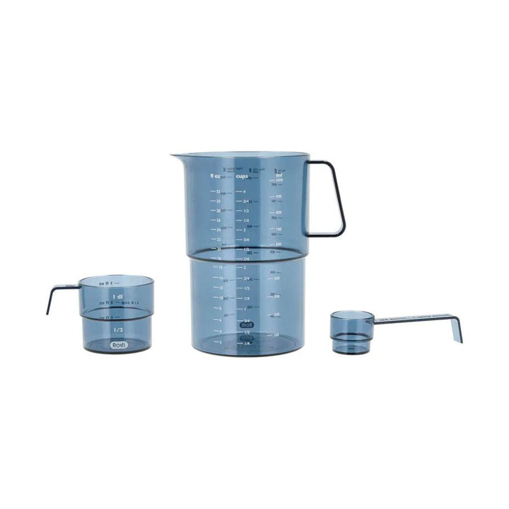 Rosti - Messbecher-Set Mensura 3-teilig Staubblau