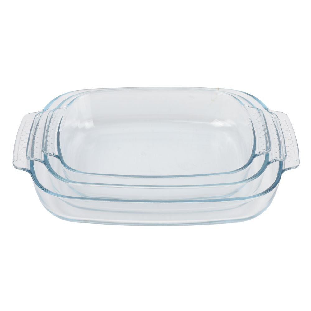 Conzept - Ofenfestes Glasgeschirr-Set, 3-teilig.