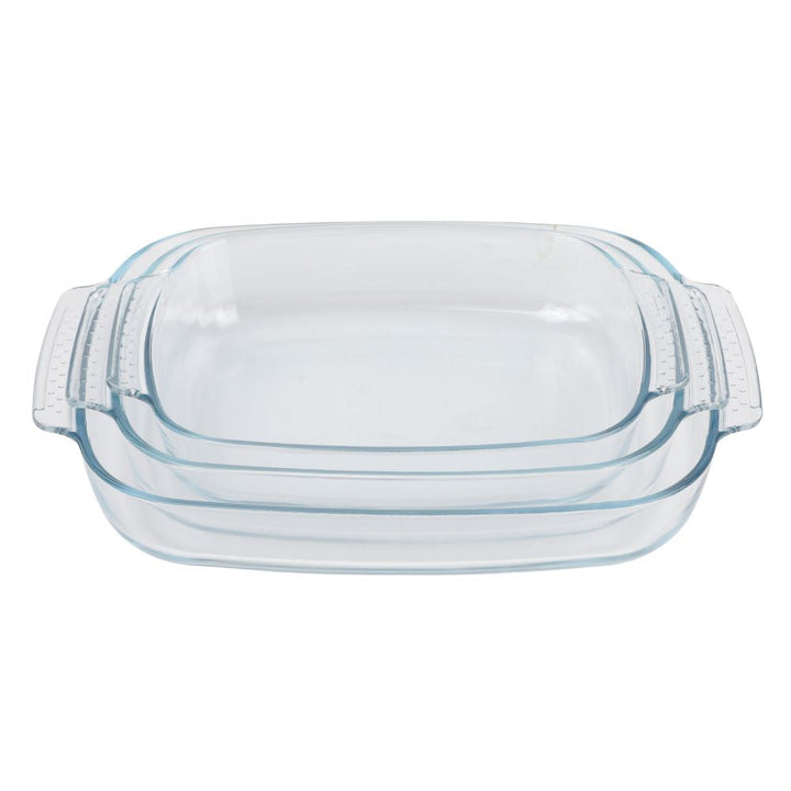 Conzept - Ofenfestes Glasgeschirr-Set, 3-teilig.