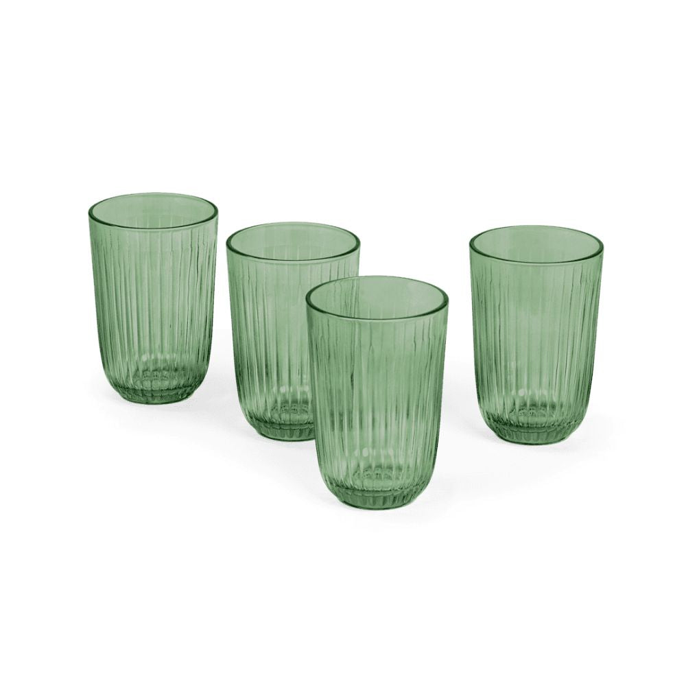 Kähler Hammershøi - Wasserglas 37 cl grün 4 Stk.