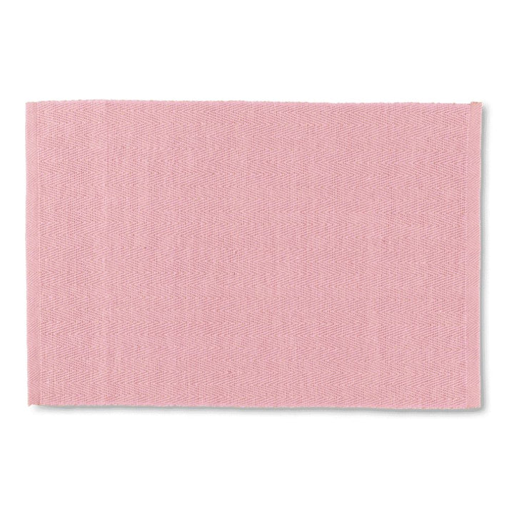Lyngby Porzellan – Platzset mit Fischgrätmuster, 43 x 30 cm, rosa