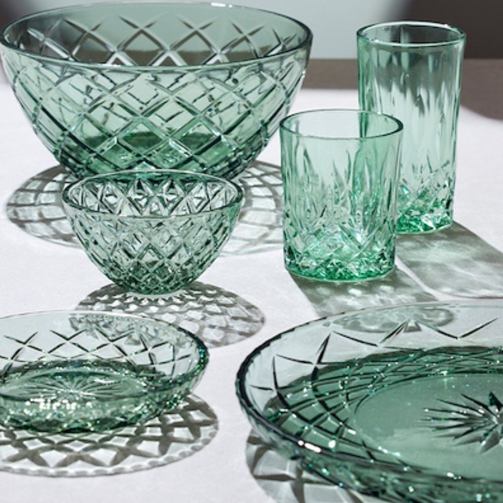 Lyngby – Glasschale „Sorrento“, Durchmesser 12 cm, 4 Stück, Grün