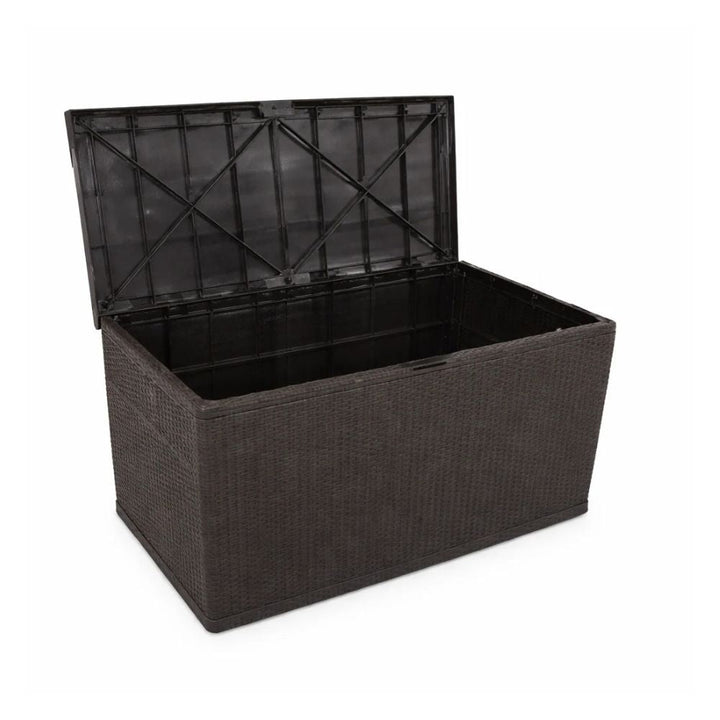 Hyndeboks  120x61x63 cm - sort rattan