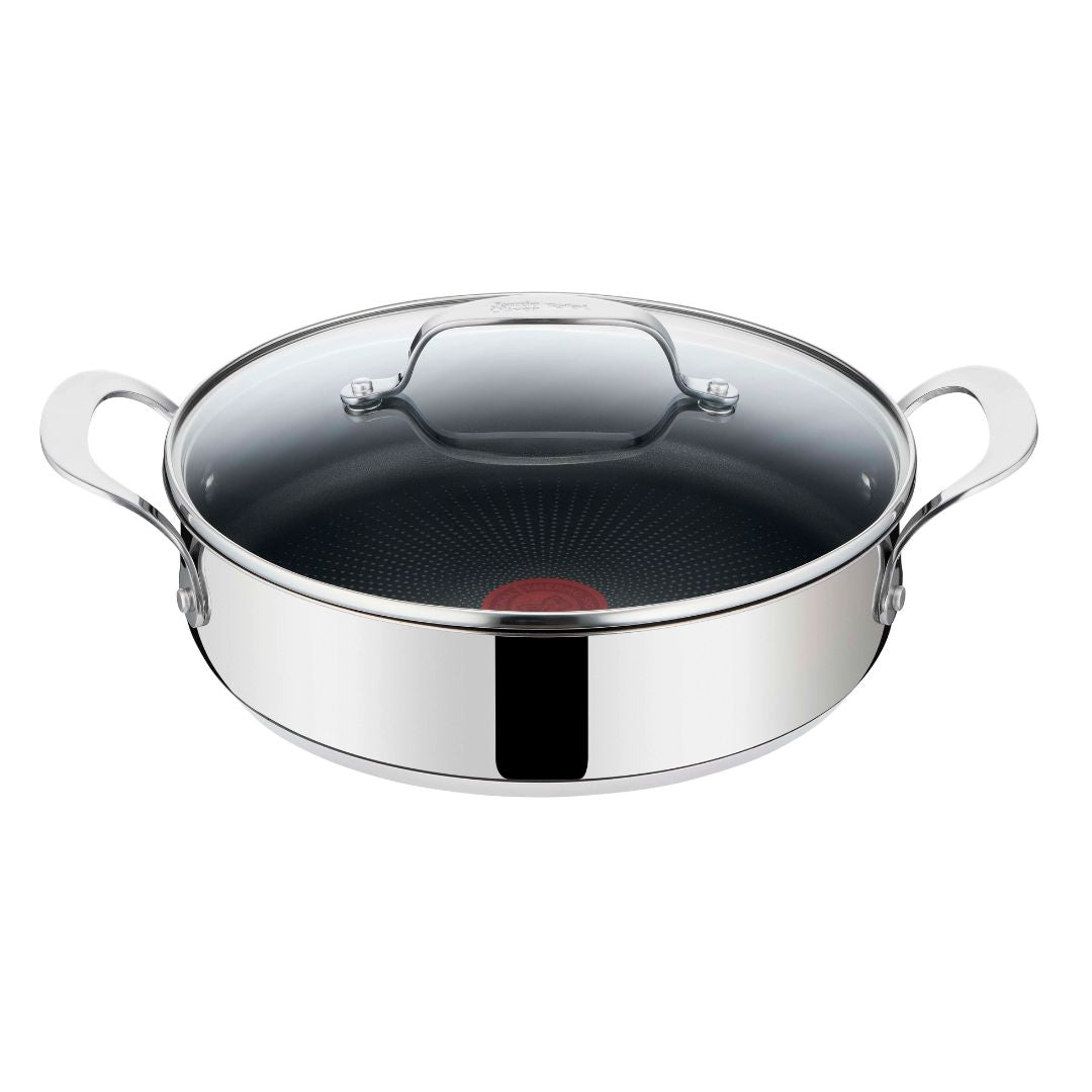 Tefal - Jamie Oliver Essential SS Schmorpfanne 25 cm 3,2 L mit Deckel
