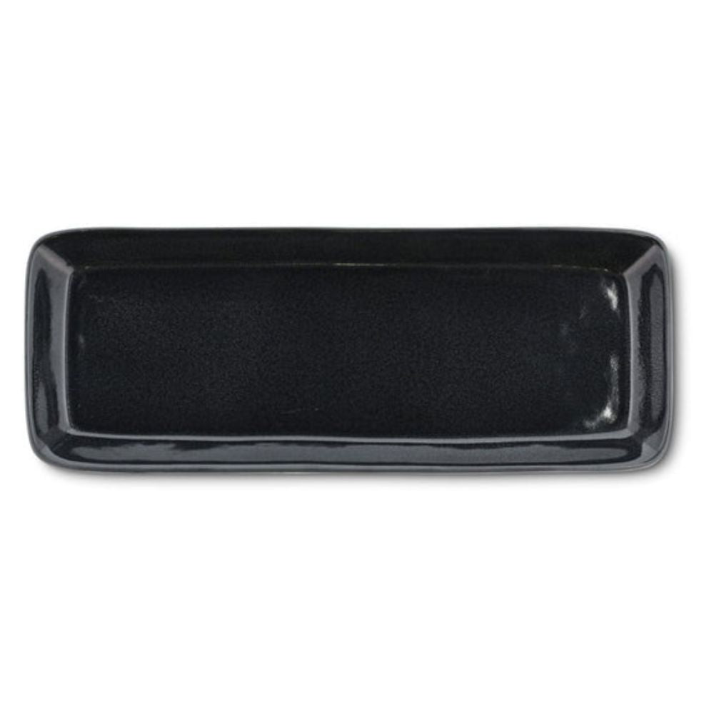 Bitz Galaxy Black - Servierplatte, rechteckig, 38 x 14 cm