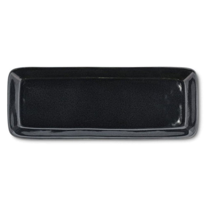 Bitz Galaxy Black - Servierplatte, rechteckig, 38 x 14 cm