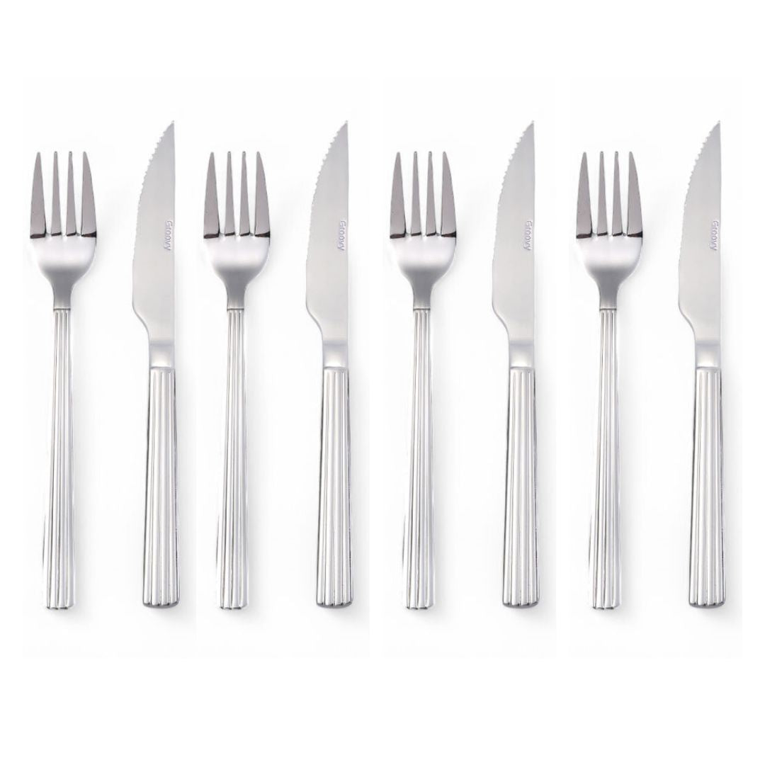 Aida – Cooles Steakbesteck, 8-teilig
