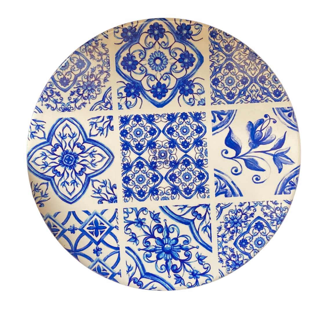 Keramikuntersetzer mit Korkboden, Ø 25 cm – verschiedene Motive