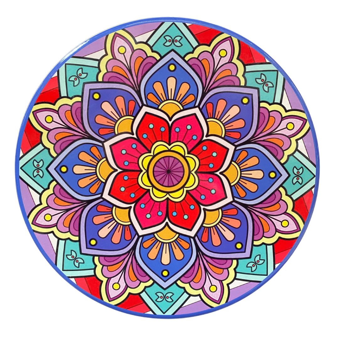 Keramikuntersetzer mit Korkboden, Ø 25 cm – Eselmotiv