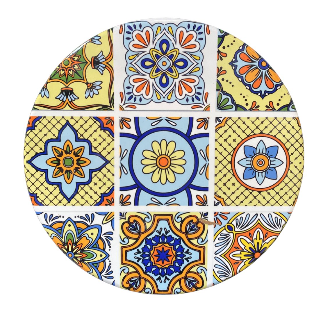 Keramikuntersetzer mit Korkboden, Ø 25 cm – Eselmotiv