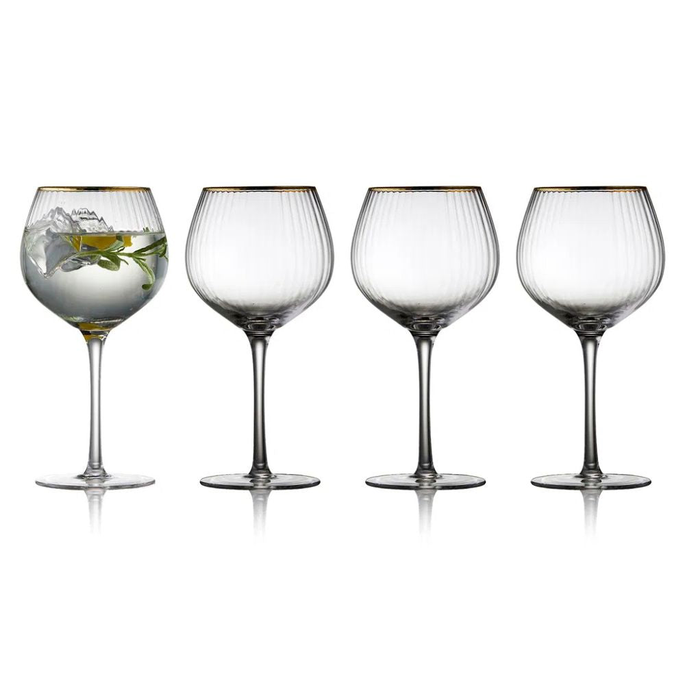 Lyngby-Glas – Palermo Gin &amp; Tonic Glas Gold 65 cl 4 Stück