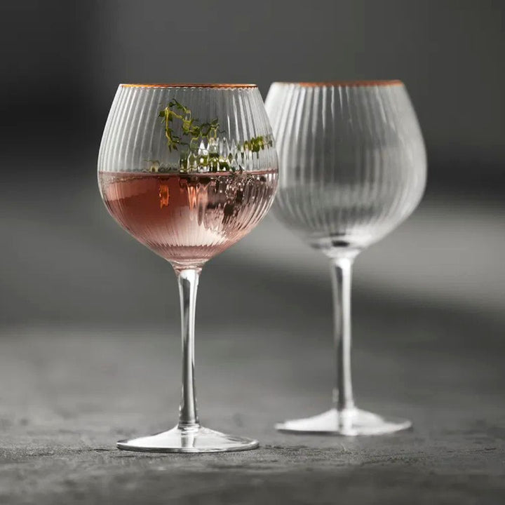 Lyngby-Glas – Palermo Gin &amp; Tonic Glas Gold 65 cl 4 Stück