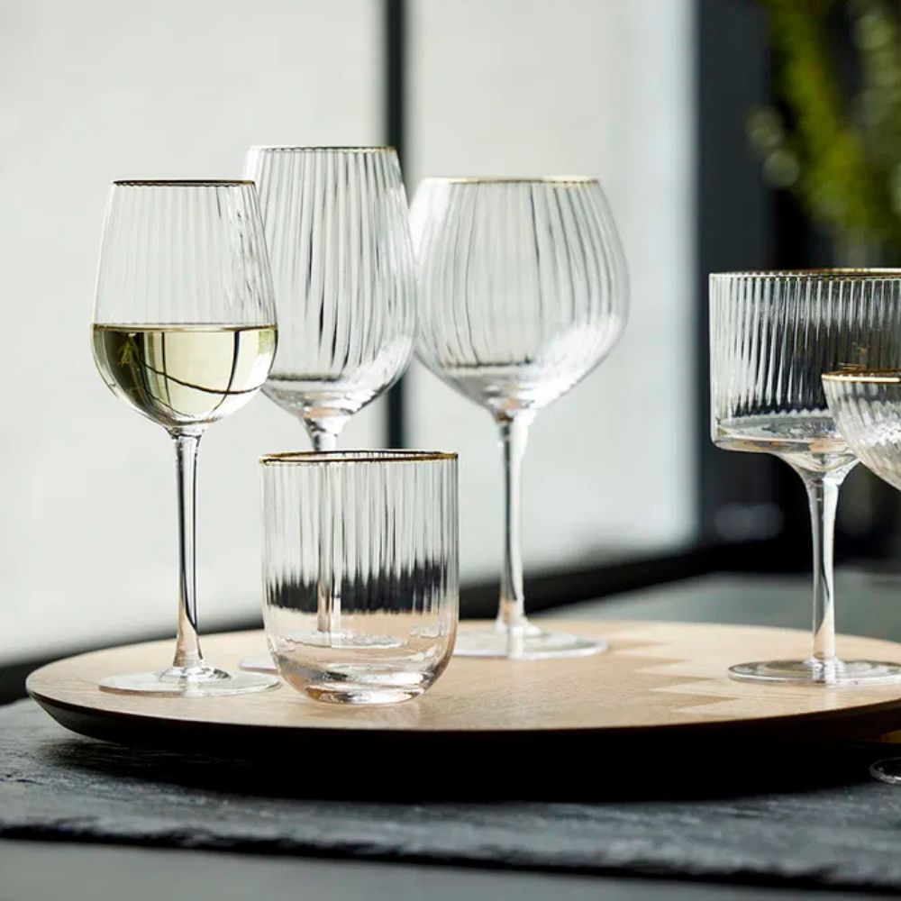 Lyngby-Glas – Palermo Gin &amp; Tonic Glas Gold 65 cl 4 Stück