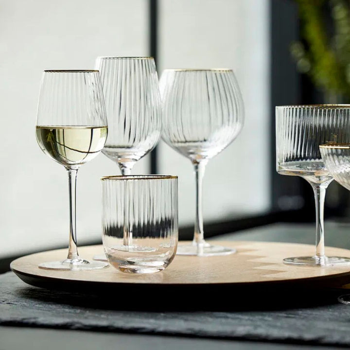 Lyngby-Glas – Palermo Gin &amp; Tonic Glas Gold 65 cl 4 Stück
